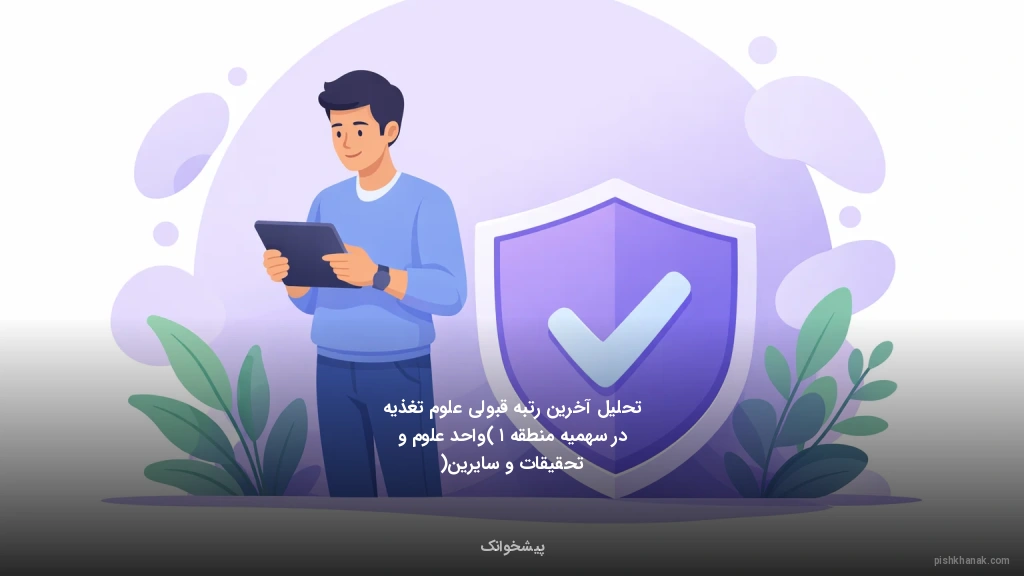 تحلیل آخرین رتبه قبولی علوم تغذیه در سهمیه منطقه ۱ (واحد علوم و تحقیقات و سایرین)