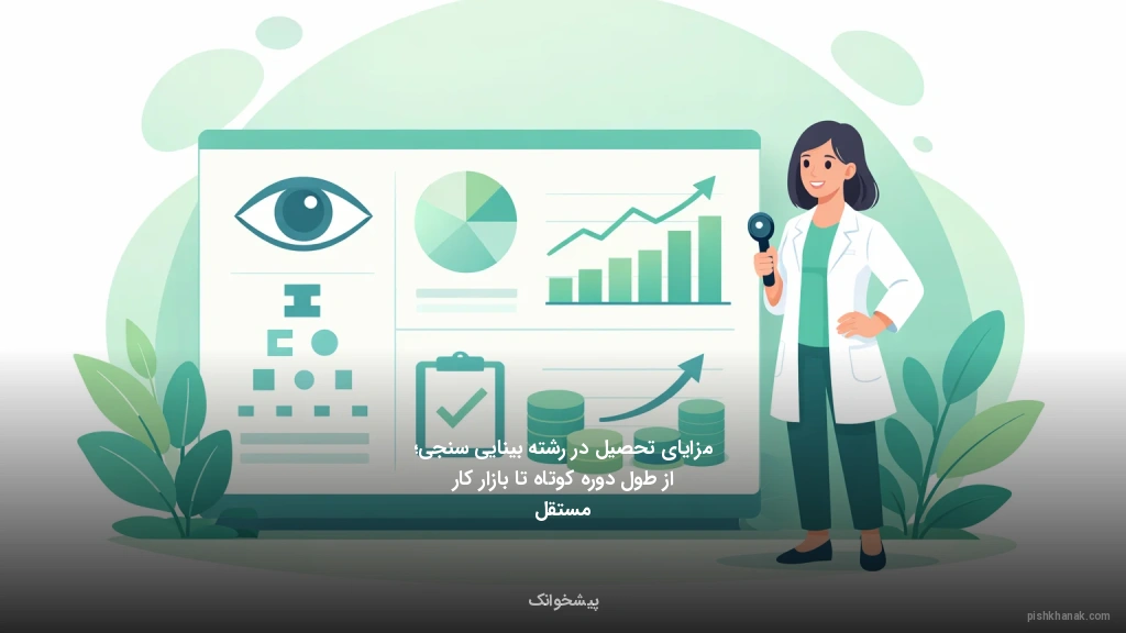 مزایای تحصیل در رشته بینایی‌سنجی؛ از طول دوره کوتاه تا بازار کار مستقل