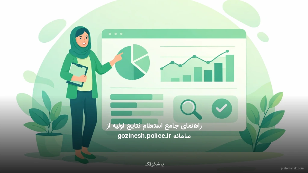 راهنمای جامع استعلام نتایج اولیه از سامانه gozinesh.police.ir