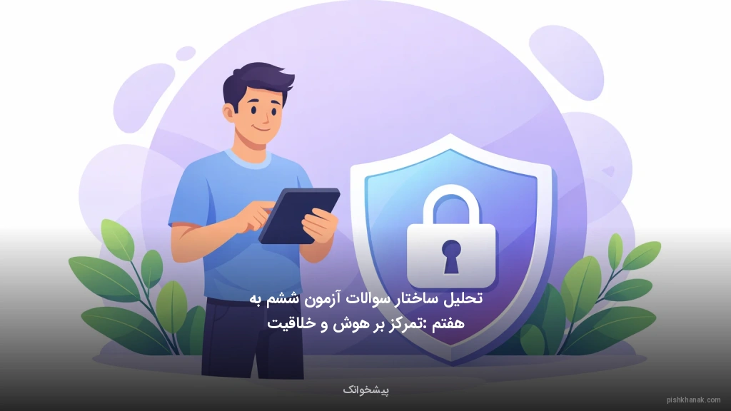 تحلیل ساختار سوالات آزمون ششم به هفتم: تمرکز بر هوش و خلاقیت