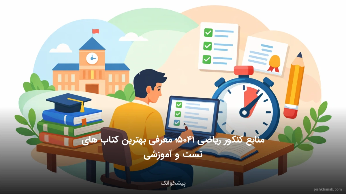 منابع کنکور ریاضی ۱۴۰۵؛ معرفی بهترین کتاب‌های تست و آموزشی
