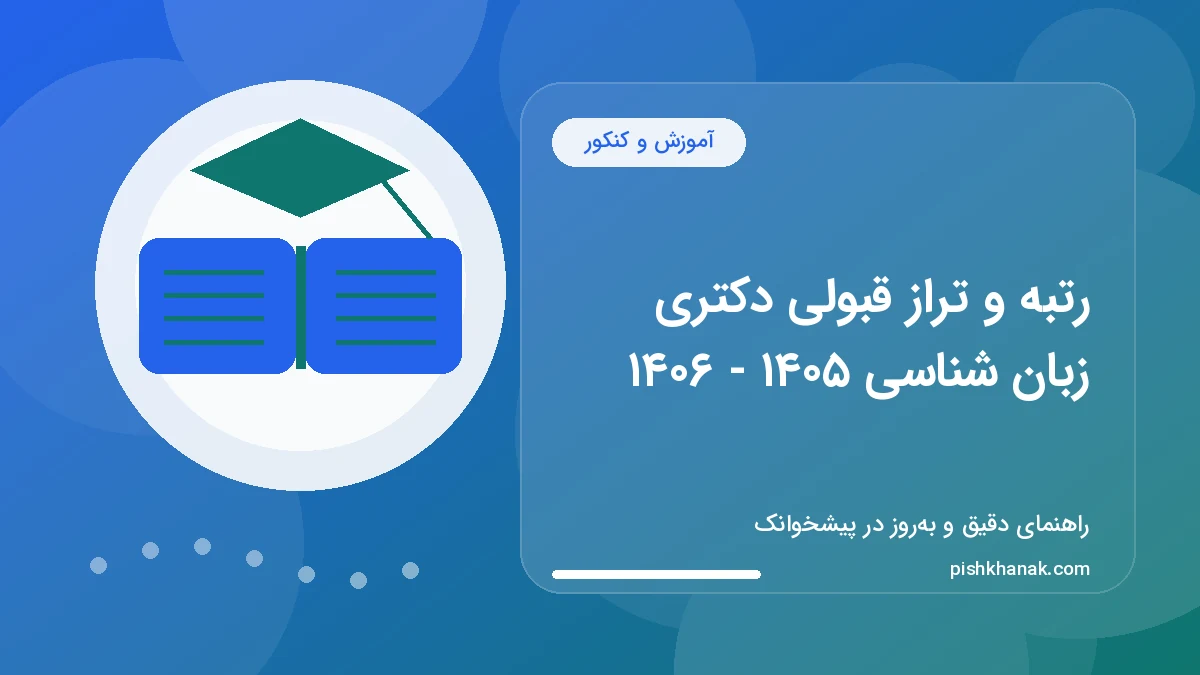 رتبه و تراز قبولی دکتری زبان شناسی ۱۴۰۵ - ۱۴۰۶