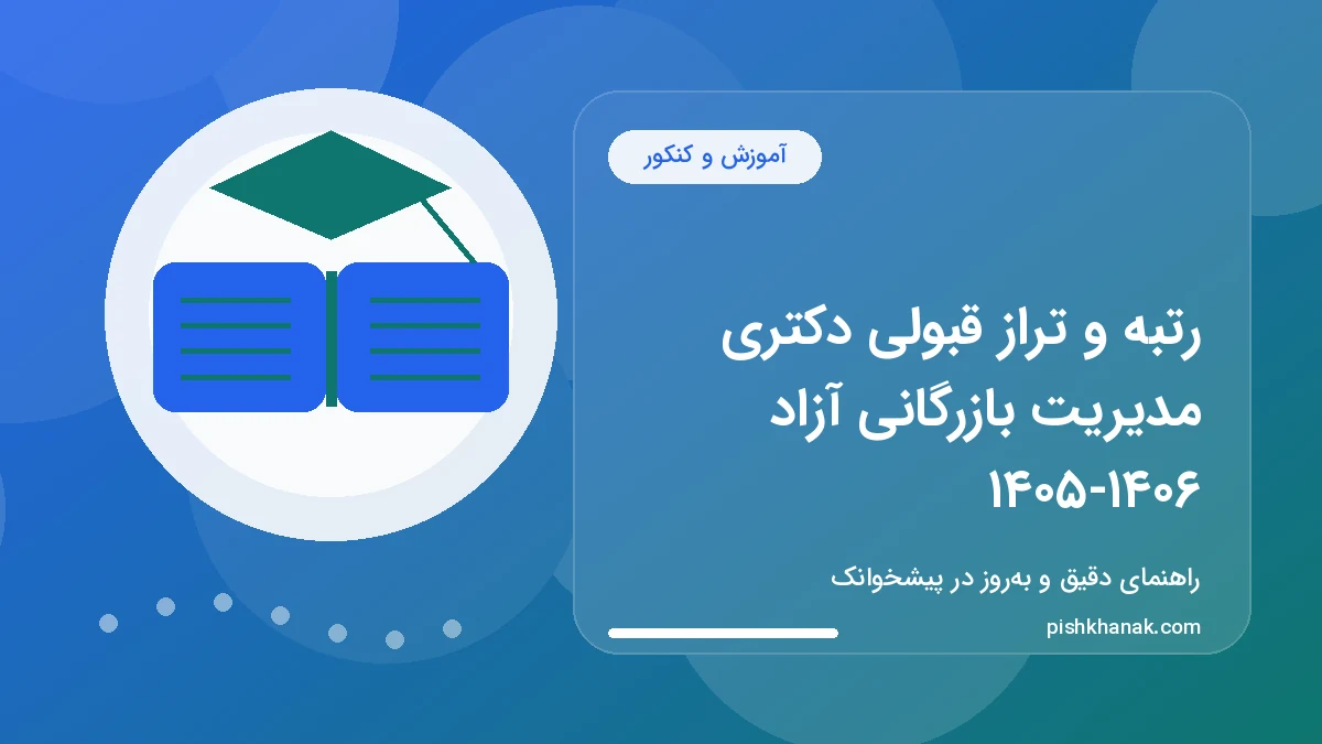 رتبه و تراز قبولی دکتری مدیریت بازرگانی آزاد ۱۴۰۵-۱۴۰۶